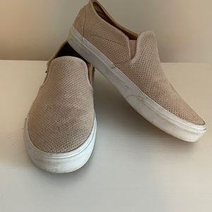 Vans Light Pink Suede Slip-On Shoe